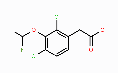 CAS No. 1807037-87-1, 2,4-Dichloro-3-(difluoromethoxy)phenylacetic acid
