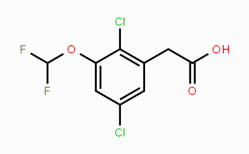 CAS No. 1803806-63-4, 2,5-Dichloro-3-(difluoromethoxy)phenylacetic acid