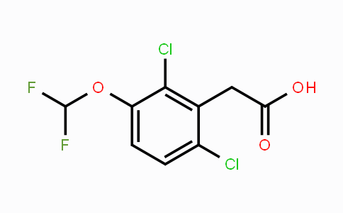 CAS No. 1803818-85-0, 2,6-Dichloro-3-(difluoromethoxy)phenylacetic acid