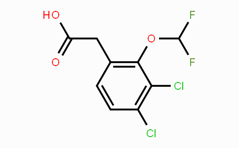 CAS No. 1807060-55-4, 3,4-Dichloro-2-(difluoromethoxy)phenylacetic acid