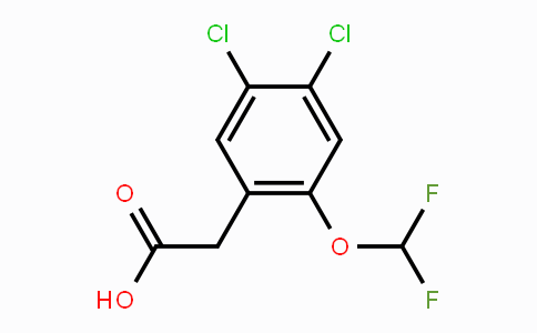 CAS No. 1806352-41-9, 4,5-Dichloro-2-(difluoromethoxy)phenylacetic acid