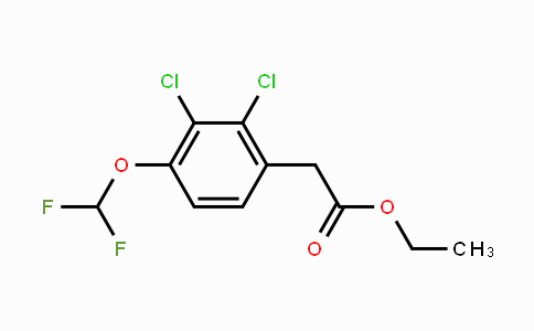 CAS No. 1807178-48-8, Ethyl 2,3-dichloro-4-(difluoromethoxy)phenylacetate