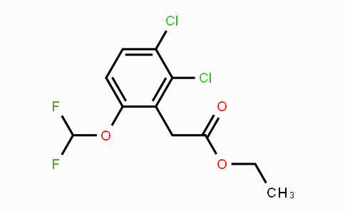CAS No. 1803806-65-6, Ethyl 2,3-dichloro-6-(difluoromethoxy)phenylacetate