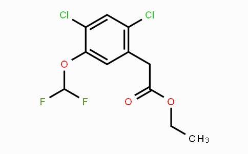 CAS No. 1804884-99-8, Ethyl 2,4-dichloro-5-(difluoromethoxy)phenylacetate