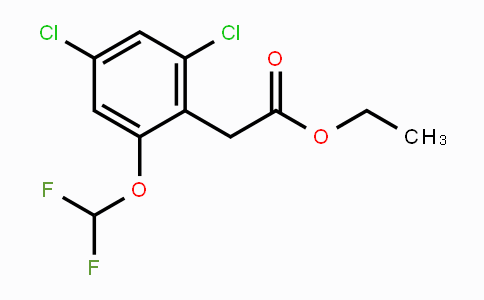 CAS No. 1803818-88-3, Ethyl 2,4-dichloro-6-(difluoromethoxy)phenylacetate