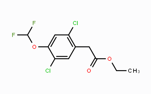 CAS No. 1803717-76-1, Ethyl 2,5-dichloro-4-(difluoromethoxy)phenylacetate