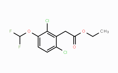 CAS No. 1804517-09-6, Ethyl 2,6-dichloro-3-(difluoromethoxy)phenylacetate