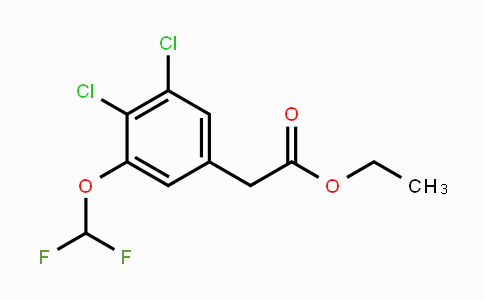 CAS No. 1803791-49-2, Ethyl 3,4-dichloro-5-(difluoromethoxy)phenylacetate