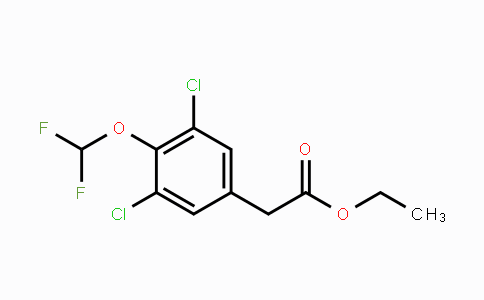 CAS No. 1806352-49-7, Ethyl 3,5-dichloro-4-(difluoromethoxy)phenylacetate