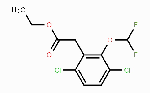 CAS No. 1803717-84-1, Ethyl 3,6-dichloro-2-(difluoromethoxy)phenylacetate