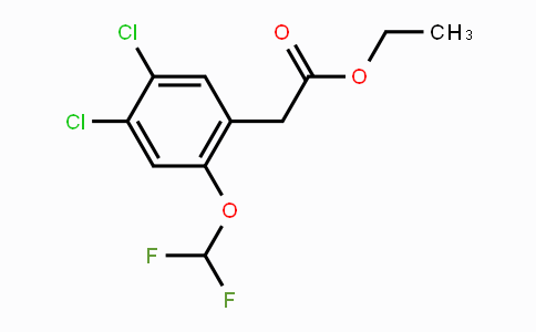 CAS No. 1803806-67-8, Ethyl 4,5-dichloro-2-(difluoromethoxy)phenylacetate