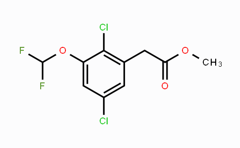 CAS No. 1806352-55-5, Methyl 2,5-dichloro-3-(difluoromethoxy)phenylacetate