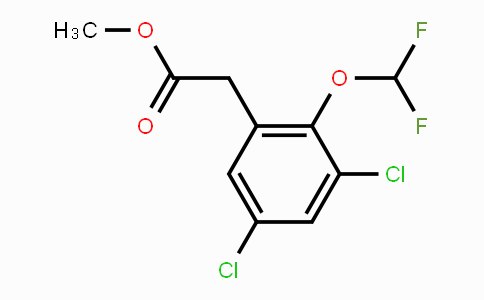 CAS No. 1804885-18-4, Methyl 3,5-dichloro-2-(difluoromethoxy)phenylacetate