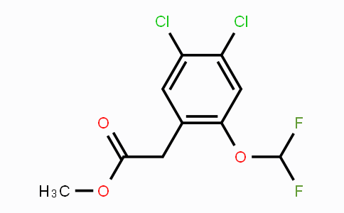 CAS No. 1807060-76-9, Methyl 4,5-dichloro-2-(difluoromethoxy)-phenylacetate