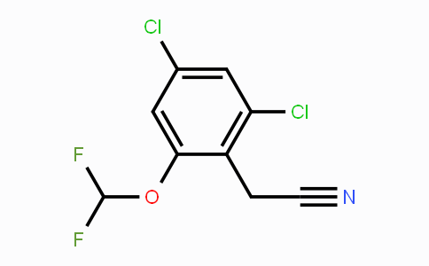 CAS No. 1803806-70-3, 2,4-Dichloro-6-(difluoromethoxy)phenylacetonitrile