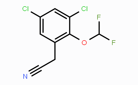 CAS No. 1806329-00-9, 3,5-Dichloro-2-(difluoromethoxy)phenylacetonitrile