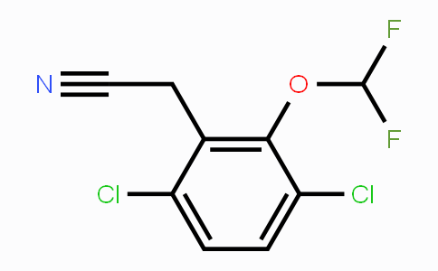 CAS No. 1806297-75-5, 3,6-Dichloro-2-(difluoromethoxy)phenylacetonitrile
