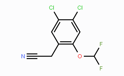 CAS No. 1803833-35-3, 4,5-Dichloro-2-(difluoromethoxy)phenylacetonitrile