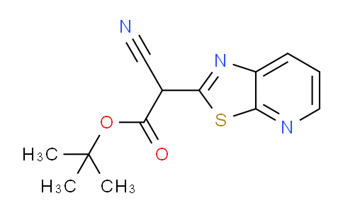 1989672-32-3 | tert-Butyl 2-cyano-2-{[1,3]thiazolo[5,4-b]pyridin-2-yl}acetate