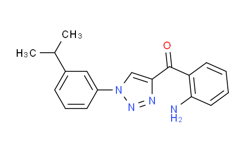 1437325-71-7 | 1-(3-异丙基苯基)-4-(2-氨基苯甲酰)-1H-1,2,3-三唑