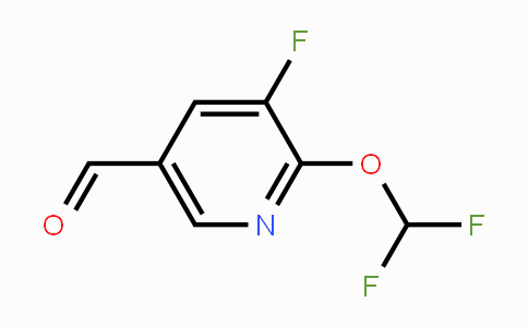 CAS No. 1806274-88-3, 2-Difluoromethoxy-3-fluoro-5-formylpyridine