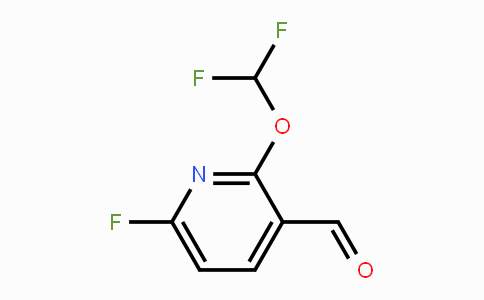 CAS No. 1806275-20-6, 2-Difluoromethoxy-6-fluoro-3-formylpyridine
