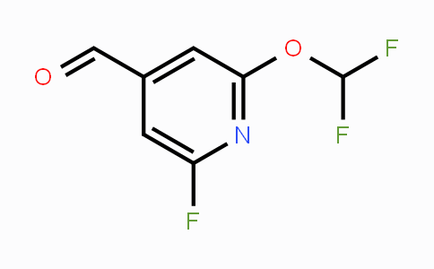 CAS No. 1806315-39-8, 2-Difluoromethoxy-6-fluoro-4-formylpyridine
