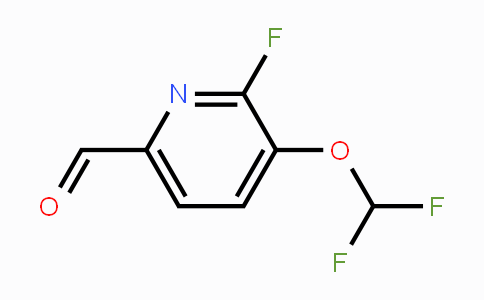 CAS No. 1806333-86-7, 3-Difluoromethoxy-2-fluoro-6-formylpyridine
