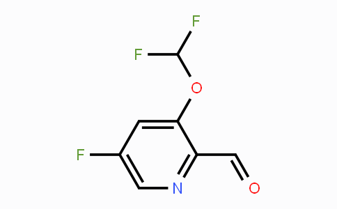 CAS No. 1806303-46-7, 3-Difluoromethoxy-5-fluoro-2-formylpyridine