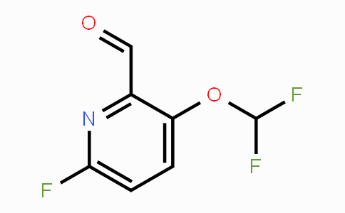 CAS No. 1803808-74-3, 3-Difluoromethoxy-6-fluoro-2-formylpyridine