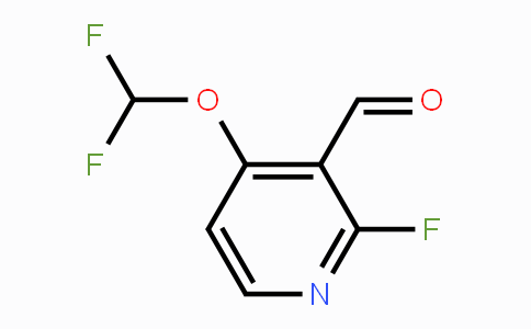 CAS No. 1806333-91-4, 4-Difluoromethoxy-2-fluoro-3-formylpyridine