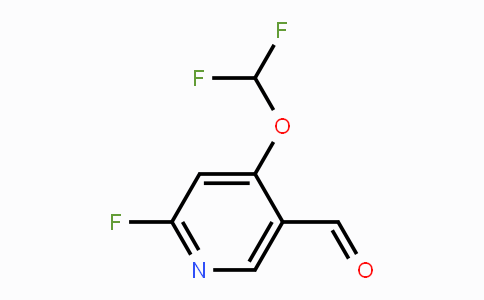 CAS No. 1803729-36-3, 4-Difluoromethoxy-2-fluoro-5-formylpyridine