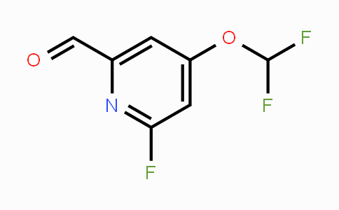 CAS No. 1806315-47-8, 4-Difluoromethoxy-2-fluoro-6-formylpyridine