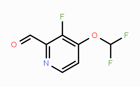 CAS No. 1803838-22-3, 4-Difluoromethoxy-3-fluoro-2-formylpyridine