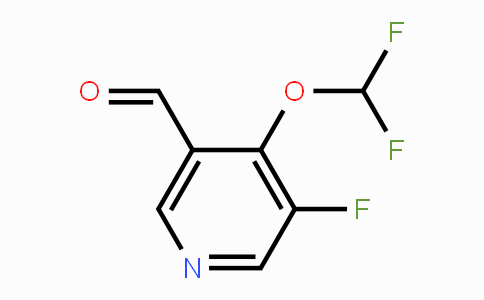 CAS No. 1806333-97-0, 4-Difluoromethoxy-3-fluoro-5-formylpyridine