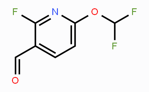 CAS No. 1806303-53-6, 6-Difluoromethoxy-2-fluoro-3-formylpyridine