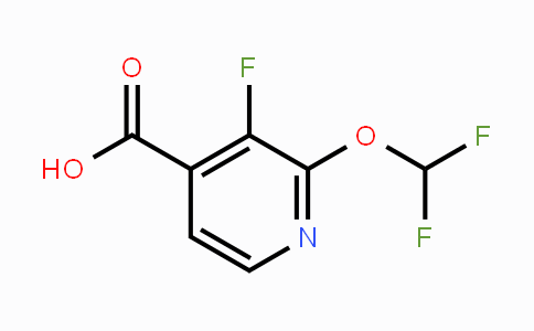CAS No. 1806315-88-7, 2-Difluoromethoxy-3-fluoroisonicotinic acid