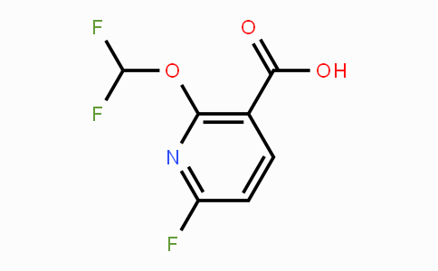 CAS No. 1806304-75-5, 2-Difluoromethoxy-6-fluoronicotinic acid