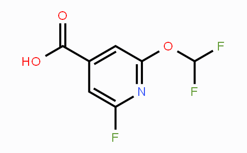 CAS No. 1803823-54-2, 2-Difluoromethoxy-6-fluoroisonicotinic acid