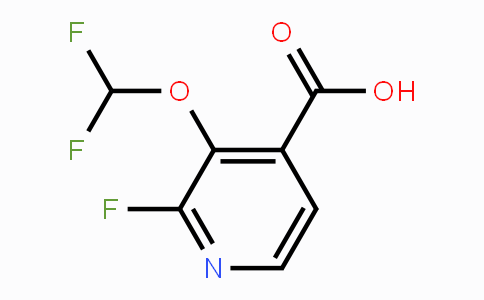 CAS No. 1806376-43-1, 3-Difluoromethoxy-2-fluoroisonicotinic acid
