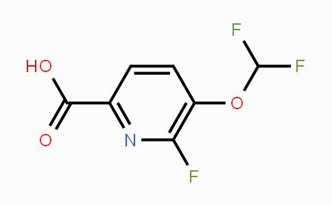 1807181-62-9 | 5-Difluoromethoxy-6-fluoropicolinic acid