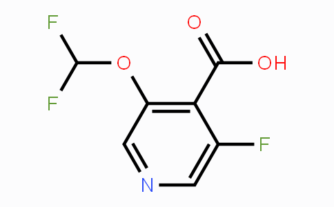 CAS No. 1806336-45-7, 3-Difluoromethoxy-5-fluoroisonicotinic acid