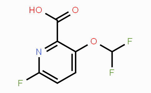 CAS No. 1804420-56-1, 3-Difluoromethoxy-6-fluoropicolinic acid