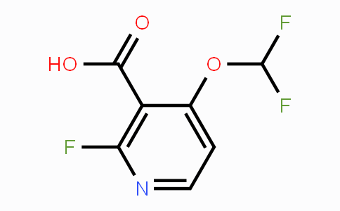 CAS No. 1803839-20-4, 4-Difluoromethoxy-2-fluoronicotinic acid