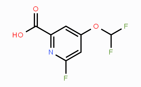 CAS No. 1807041-56-0, 4-Difluoromethoxy-6-fluoropicolinic acid