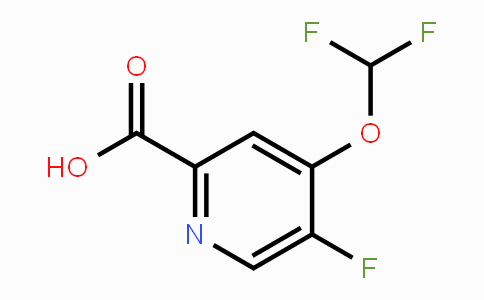 CAS No. 1806315-94-5, 4-Difluoromethoxy-5-fluoropicolinic acid