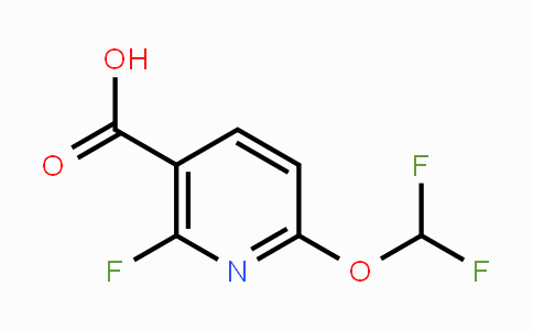 CAS No. 1806336-55-9, 6-Difluoromethoxy-2-fluoronicotinic acid