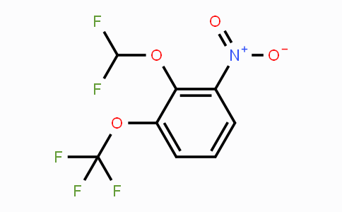 CAS No. 1807191-16-7, 1-Difluoromethoxy-2-nitro-6-(trifluoromethoxy)benzene