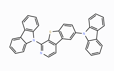 CAS No. 1235872-83-9, 1,6-Di(9H-carbazol-9-yl)[1]-benzothieno[2,3-c]pyridine