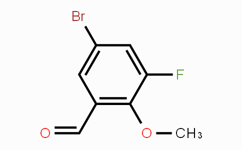 CAS No. 470668-70-3, 5-Bromo-3-fluoro-2-methoxybenzaldehyde